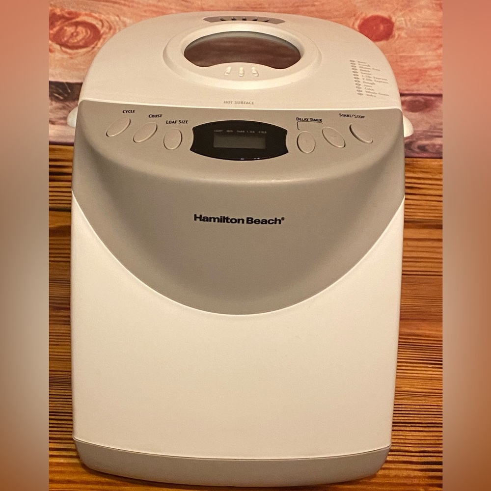 Hamilton Beach White and Gray Bread Maker